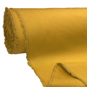 Mustard 100% Cotton Canvas Fabric Duck Material Dressmaking Cloth Curtain Bags 145cm 57" Wide 250GSM Sold Per Meter Bild 2