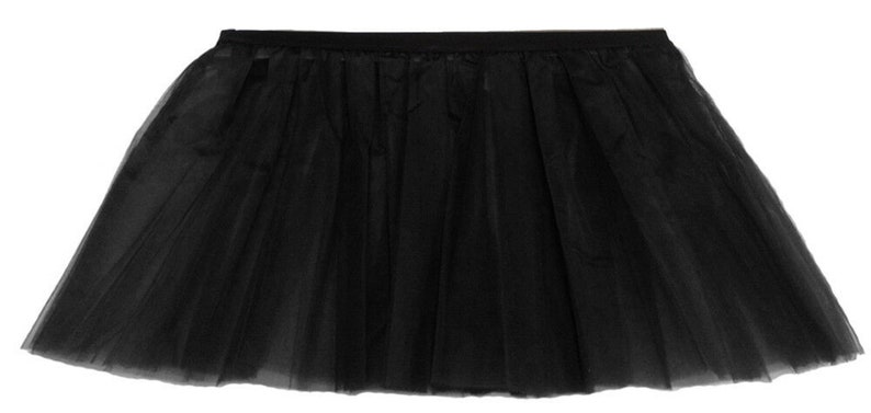 Tutu Jupes Femmes Dames Filles Poule Adulte Plus Neon Fantaisie 1980 80s Costume 10 Couleurs Tailles 6-14 & 16-26 Noir