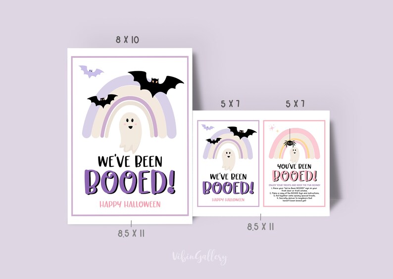 You've Been Booed Printable We've Been Booed Sign and Instruction, Cute ...