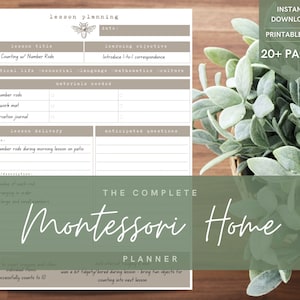 Montessori Stundenplan | Printable + Digitaler Planer | Schulplaner | Kalender | Mama Planer | Sofortdownload