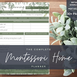 Montessori Stundenplan | Printable + Digitaler Planer | Schulplaner | Kalender | Mama Planer | Sofortdownload