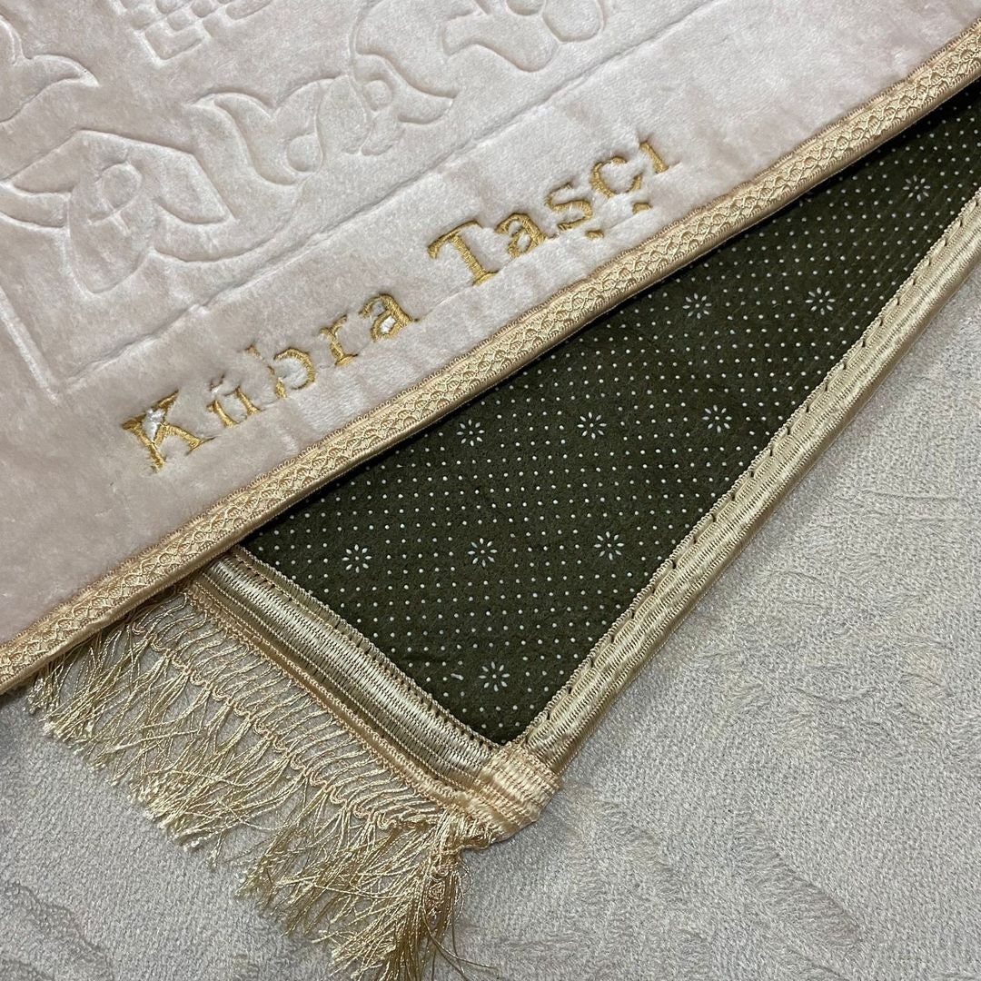 Englischer Koran Mit Gebetsteppich Set - Thermo Leder Edition In Rosa