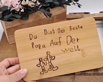 Papa Geschenk, Geschenke für den Vatertag, Vatertag Geschenkideen, Bester Papa Geschenk, Holzbrett Papa, Personalisiertes Geschenk für Papa