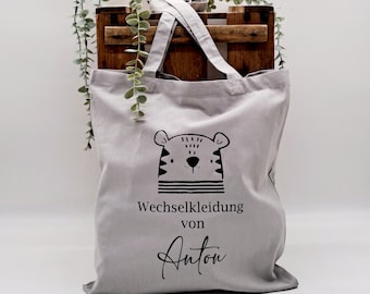 Kindergarten Tasche, Tasche mit Name, Wechselkleidung, Turnbeutel Kindergarten, Turnbeutel mit Namen,  Kita Tasche