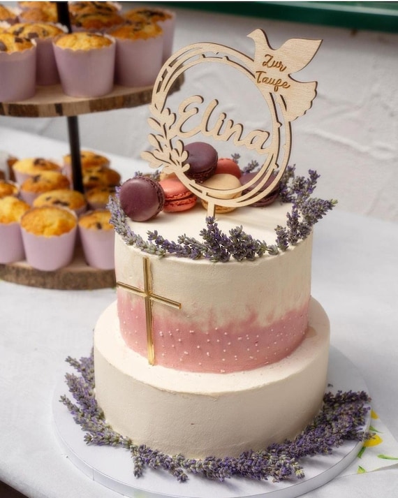 Cake Topper Taufe, Torten Deko Taufe, Kuchentopper, Cake Topper Kommunion,