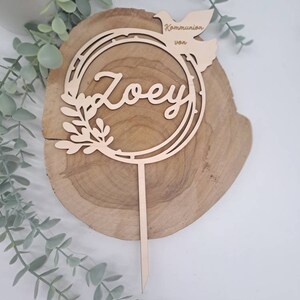 Cake Topper Taufe, Torten Deko Taufe, Kuchentopper, Cake Topper Kommunion, bild 5