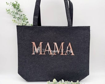 Filz Shopper, Filztasche personalisiert, Filztasche Shopper, Mama Tasche, Personalisierte Tasche, Filz Tasche, Filztasche groß