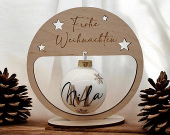 Ball holder for personalized Christmas balls, Secret Santa gift, Secret Santa gift for colleagues up to 10 euros, employee gifts,