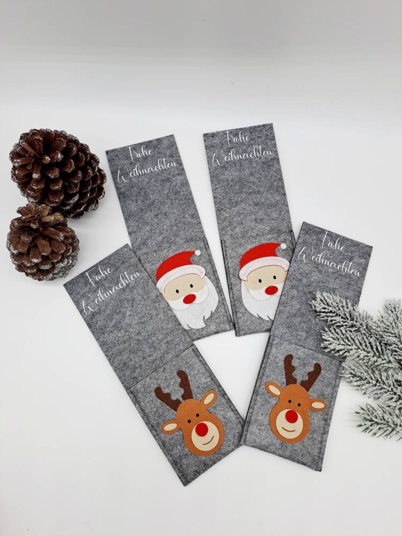 Weihnachten Bestecktasche MOPOIN Bestecktasche Weih Produktbild-Vorschau 8