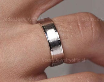 14K Solid Gold Wedding Band for Men and Women, Classic Handmade Design in White, Yellow & Rose Gold - Perfect for Engagement Gift