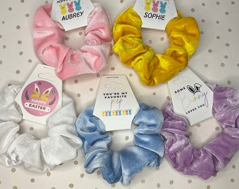 Easter basket stuffers,easter scrunchie,easter sunday gift,easter gift for girls,easter gift for kids,easter party favors,easter bunny gift