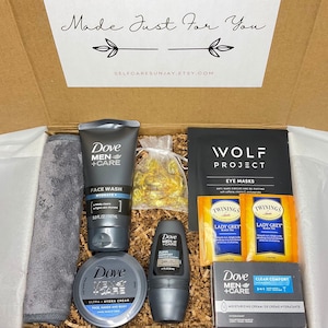 Cadeau voor hem Vaderdagcadeau voor papa Verjaardagscadeau heren Cadeaudoos zelfzorg heren Cadeaumand man voor man Bedankt, waardering geschenkdoos