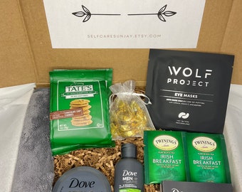 Regalo para él Regalo del día del padre para papá Regalo de cumpleaños para hombres Caja de regalo de cuidado personal para hombres Canasta de regalo para esposo para hombre Caja de regalo de agradecimiento