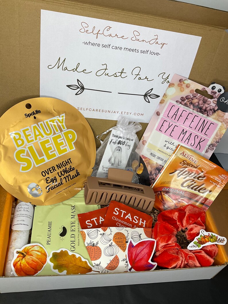 Fall Gift Box for Her College Care Package Spooky Basket for Teen ...