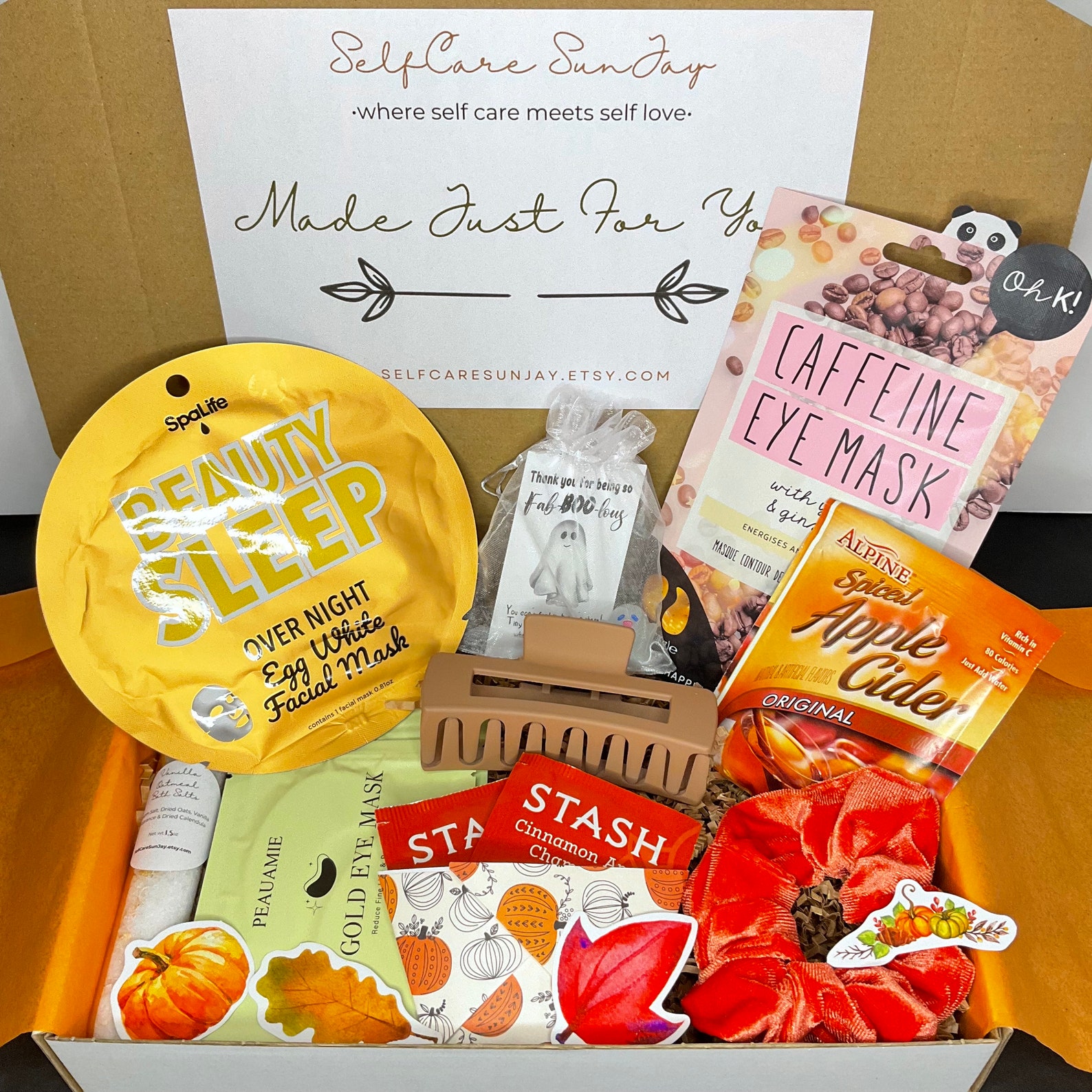 Fall Gift Box for Her College Care Package Spooky Basket for Teen ...
