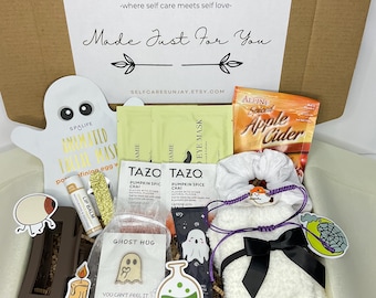 Personalized Halloween Gift Box for Tween Girl Boo Basket for Teen Halloween Gift Basket Preteen Spooky Basket Granddaughter Gift Fall Gift