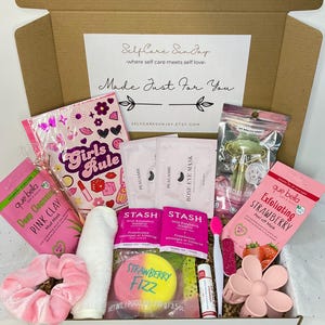 Preppy Teen Girl Gift Teenage Girl Pamper Box Preteen Gift Box Prezent urodzinowy dla nastolatki Pudełko SPA dla dziewczyny Pudełko do pielęgnacji dla nastolatki