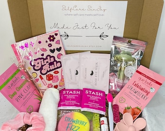 Regalo para adolescente preppy, caja de mimos para adolescente, caja de regalo para preadolescentes, regalo de cumpleaños para preadolescentes, caja de spa para niña, caja de autocuidado para adolescente.
