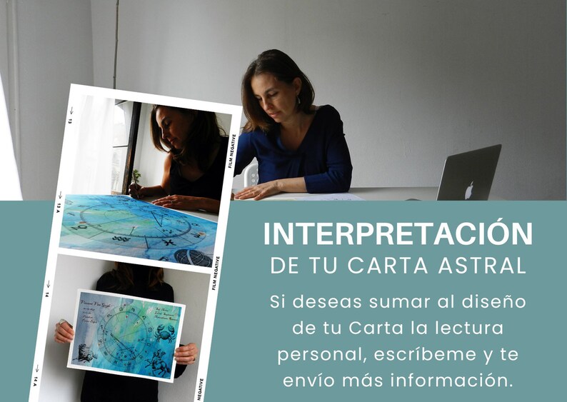 Carta Astral Personalizada, Nébula Orion, Dibujo de Cartas Natales, Regalo, Astrología, Póster, zodíaco, Cumpleaños, Boda, Envío gratis Bild 5