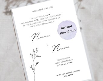 Wedding Invitation Template