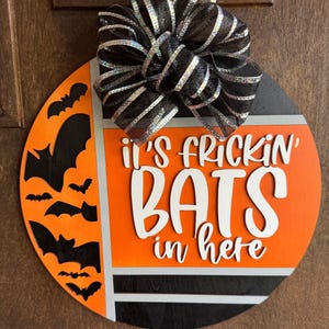 Fledermaus Willkommen Schild | Batty Hier | Türschild