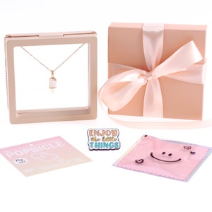 Happy Lolli Bite-Taken Popsicle Necklace - 18K Gold Plated for Tween and Teen Girls - Perfect for Birthdays and Special Moments