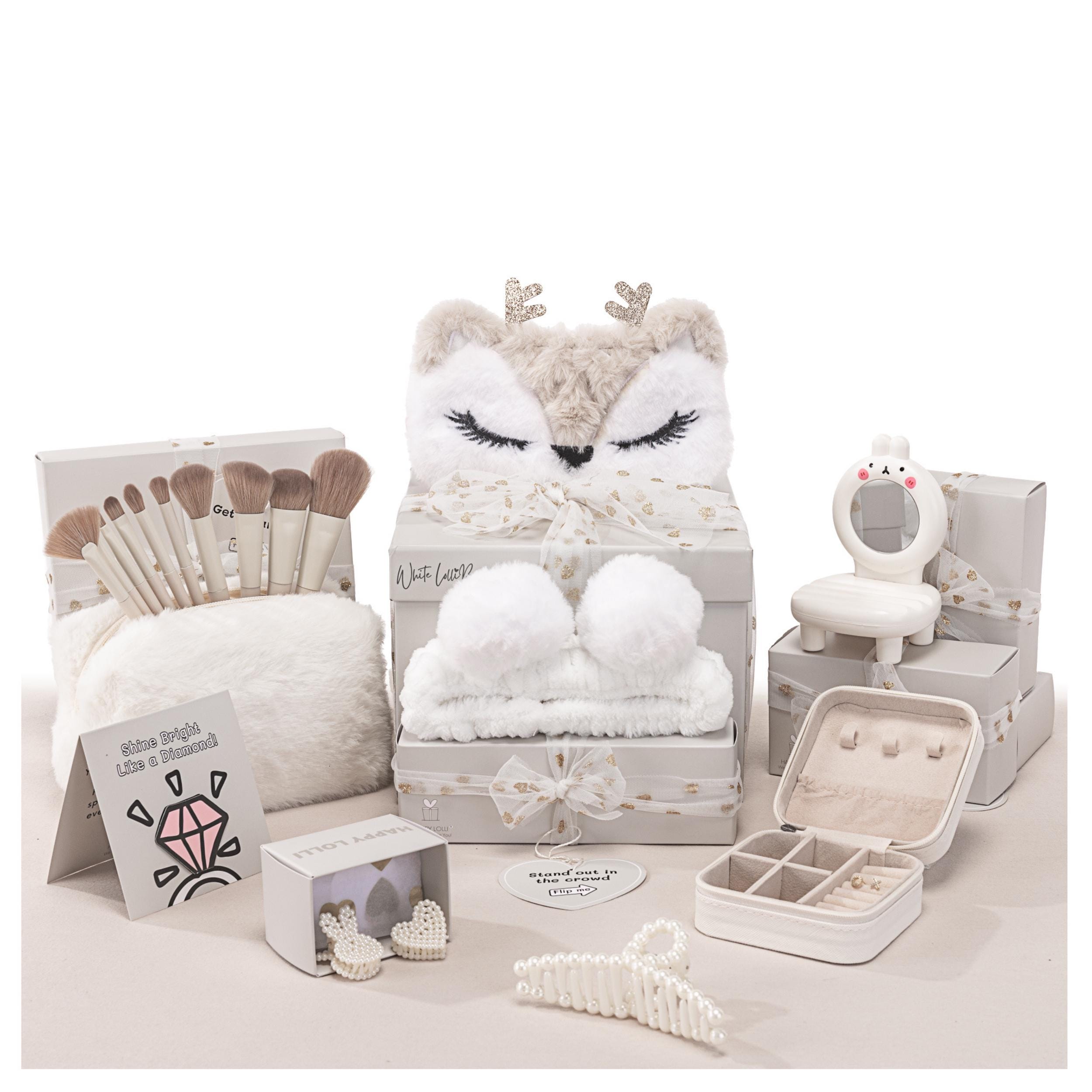 Gift Box for Girls White Lollibox With Fun Tasks Surprises