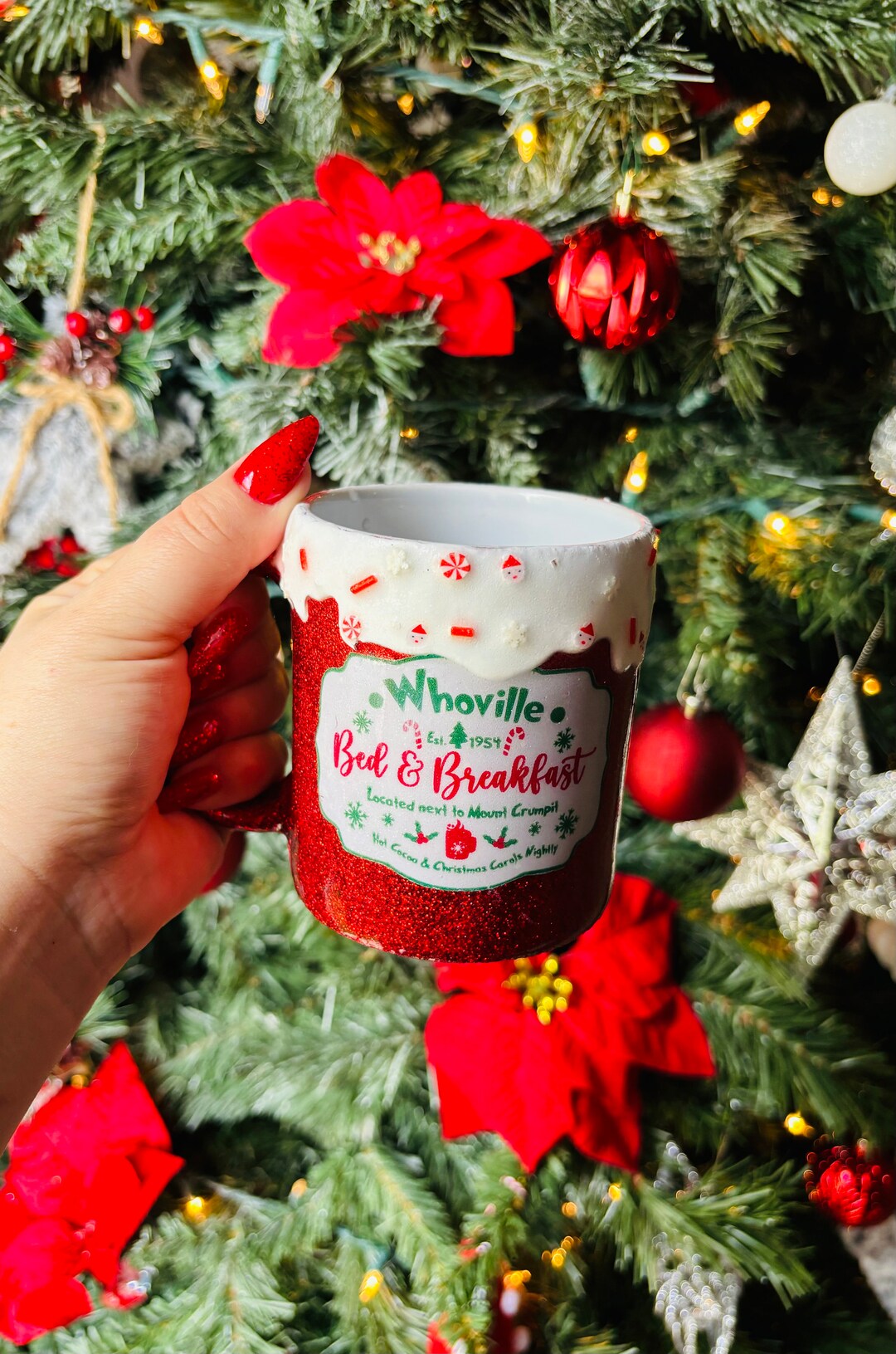 Custom Christmas Coffee Mugs North Pole Coffee Mug Santa Etsy
