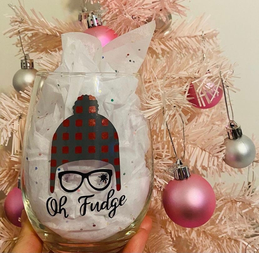 Christmas Story Wine Glass Christmas Story Glass A Christmas Etsy