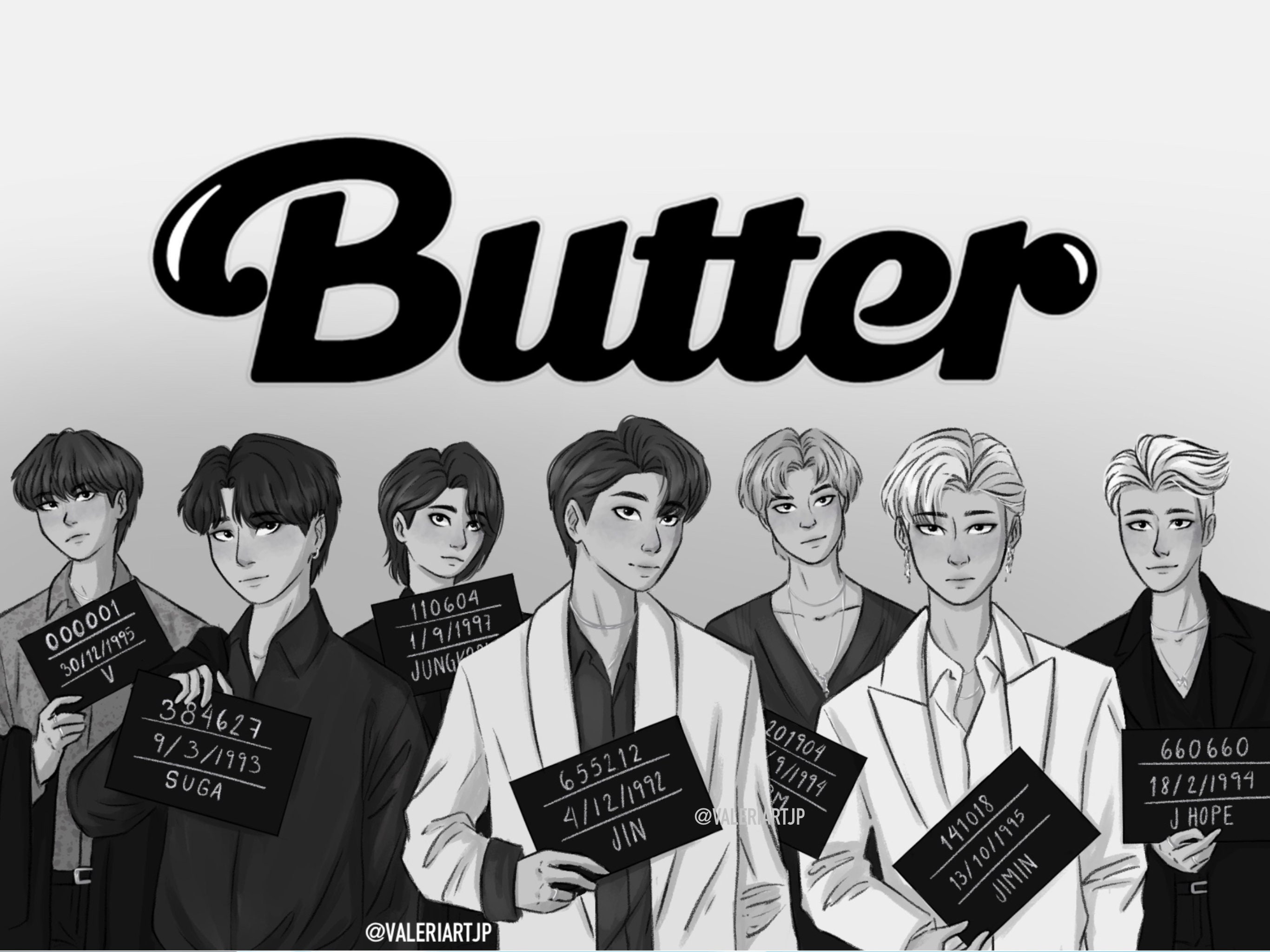 BTS Butter Art Print Etsy