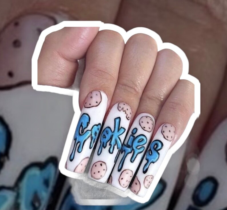 Cookie Monster Nail Wrap Etsy