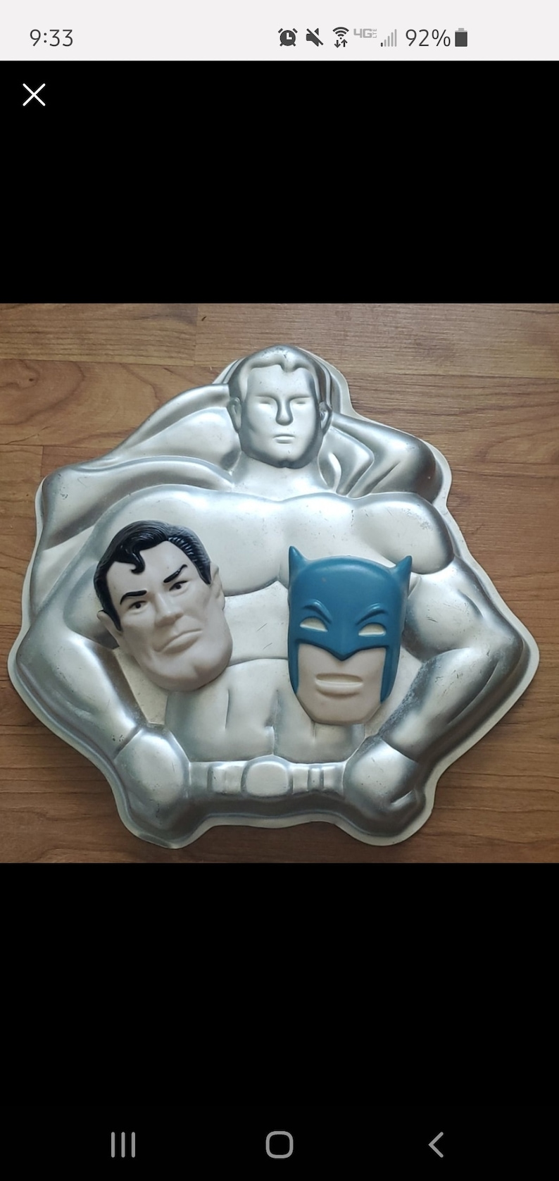 Vintage 1977 Wilton Batman/superman Cake Pan - Etsy