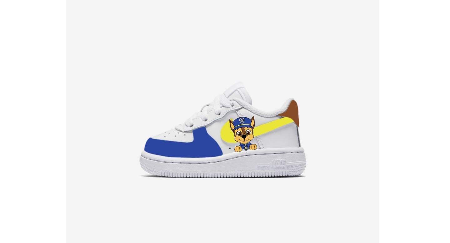 Nike Air Force 1 Custom Nike Air Force 1 Paw Patrol Inspired Etsy