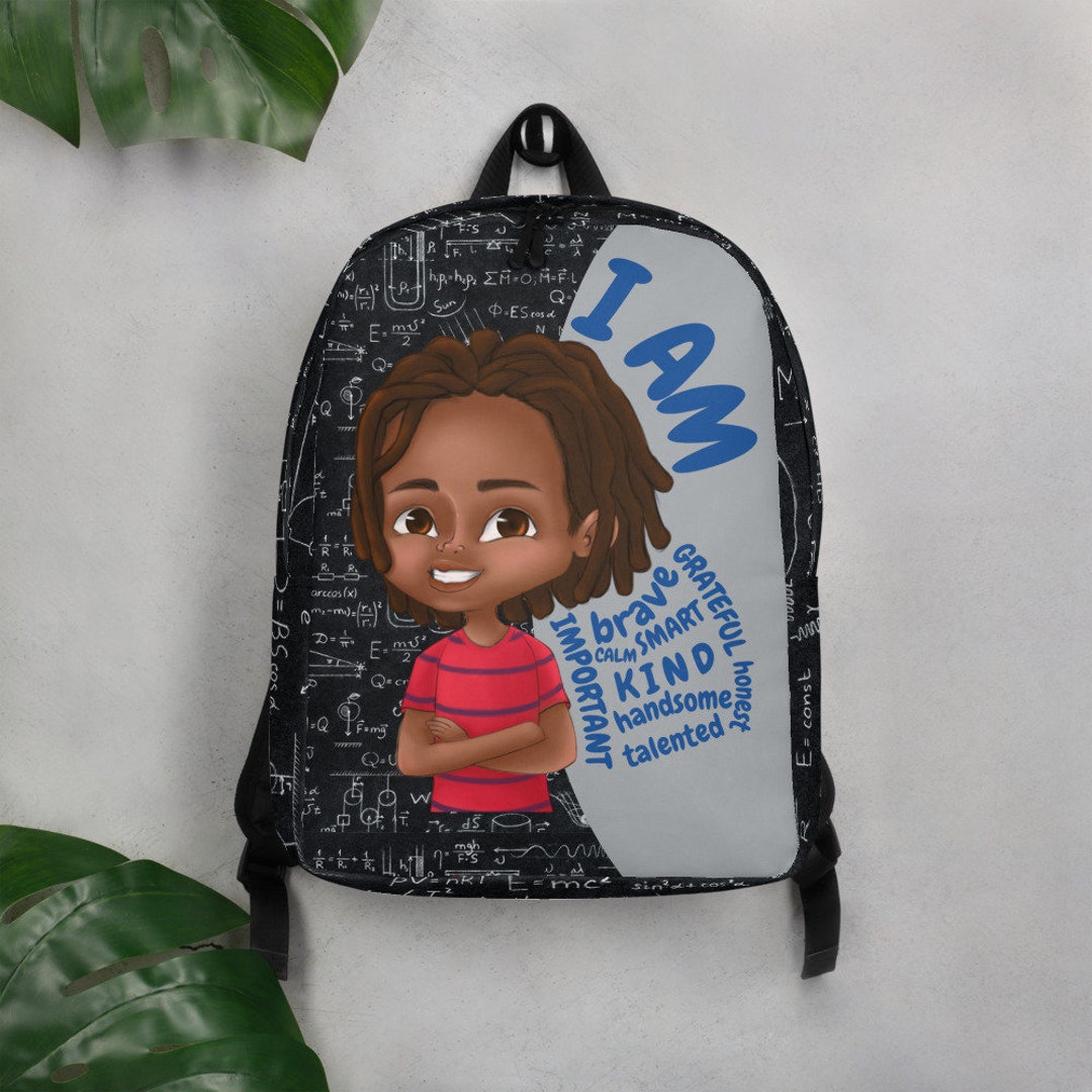 Black Boy Back to School Backpack or Overnight Bag Etsy