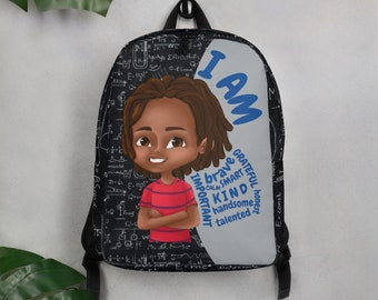 Black Boy Back to School Backpack or Overnight Bag