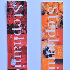 Handmade bookmark, custom bookmark, set bookmarks, printed bookmark