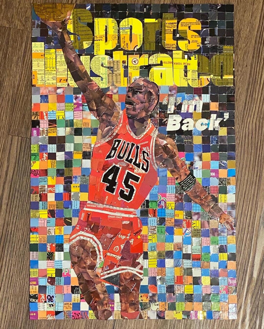 マイケルジョーダン 絵皿 Bulls In Five マイケル・ジョーダン絵皿 