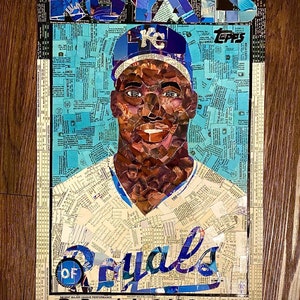 Bo Jackson Black And Blue Poster – New – 80s Sports Icon