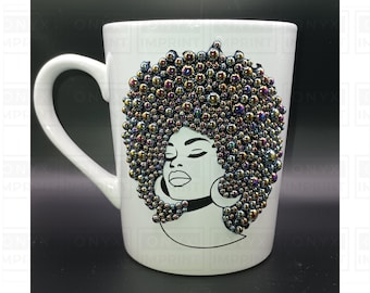 Messy Afro Bling Mug