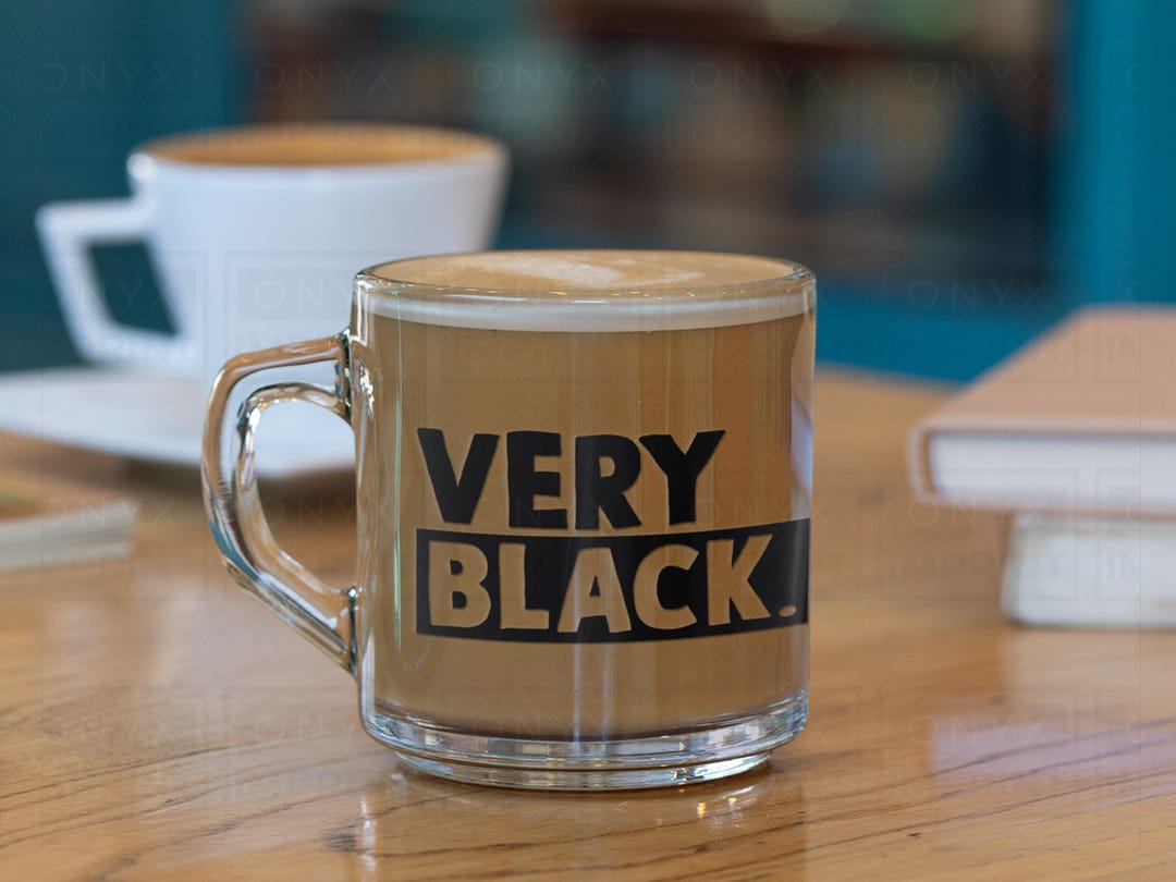 VERY BLACK Glass Coffee Mug Afrocentric Pride Gift Etsy very-black-glass-coffee-mug-afrocentric-pride-gift-etsy