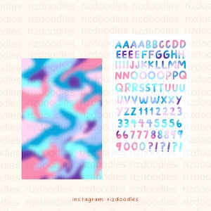 Alphabet Sticker Sheet
