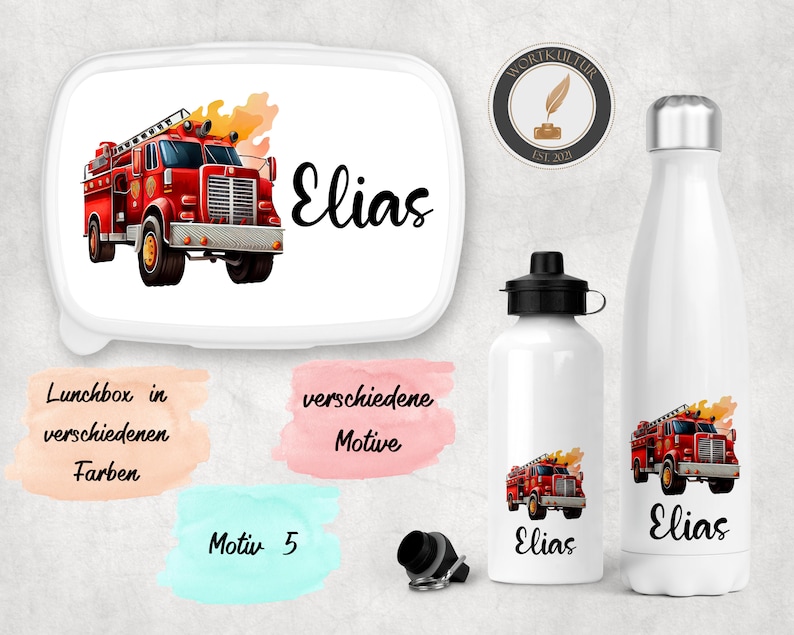 Wortkultur Lunch Box and Bottle