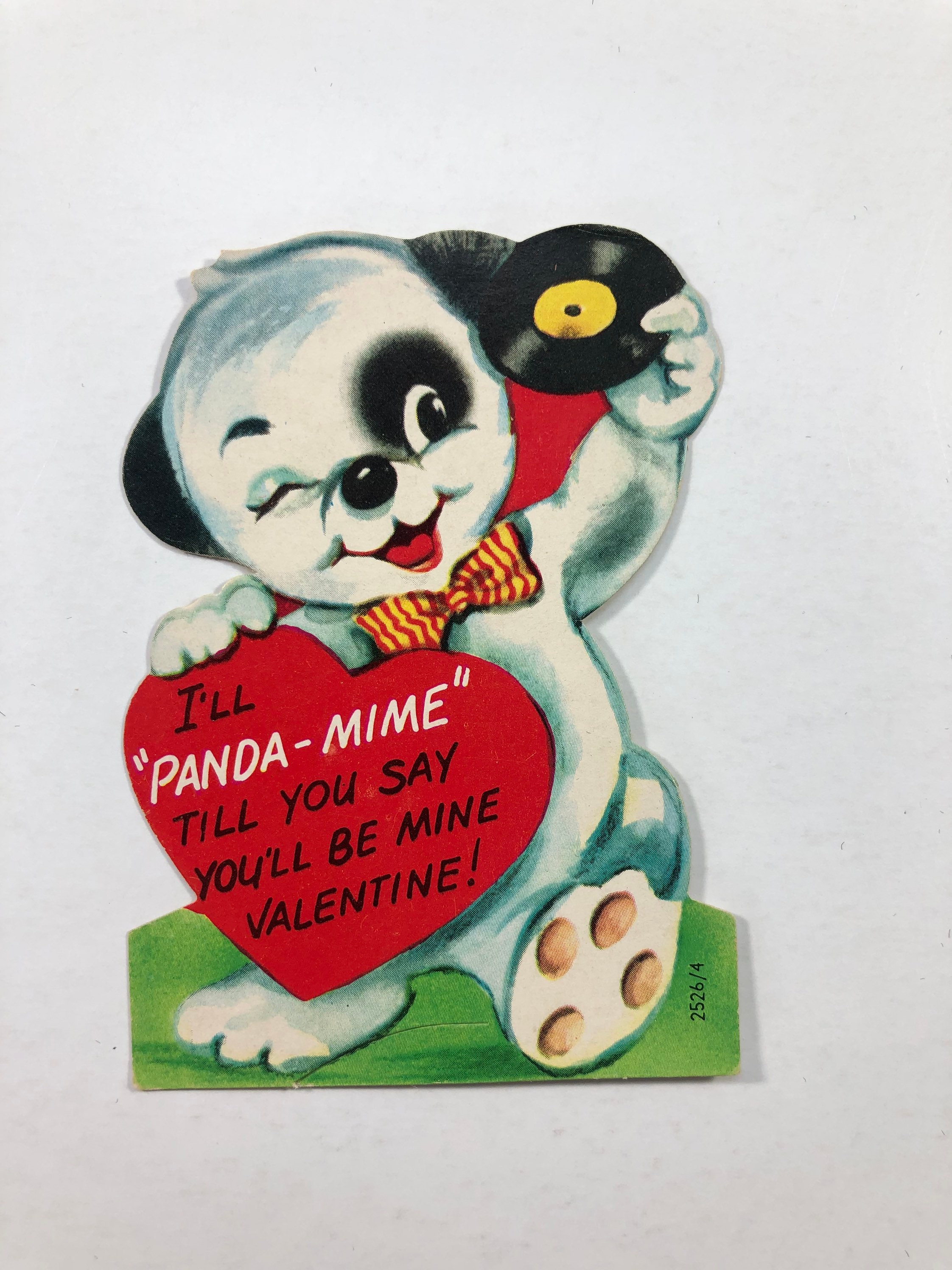 Vintage Panda Valentine Greeting Card Valentines Day Music - Etsy Vintage Panda Valentine Greeting Card Valentines Day Music - Etsy
