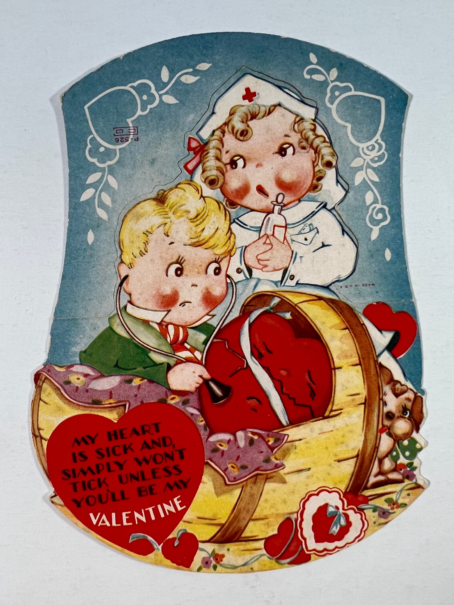 Vintage Nurse Anthropomorphic Heart My Heart Is Sick And Etsy