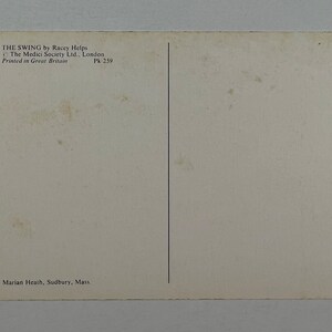 Vintage Anthropomorphic Bunnies & Animals Postcard - Bunny Swinging ...