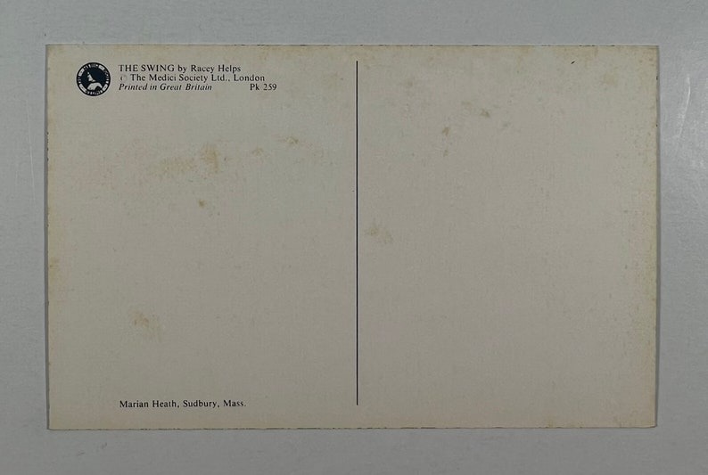 Vintage Anthropomorphic Bunnies & Animals Postcard - Bunny Swinging ...