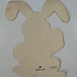 Vintage Bunny Hallmark Easter Greeting Card Bunny Holding Easter Eggs image 3