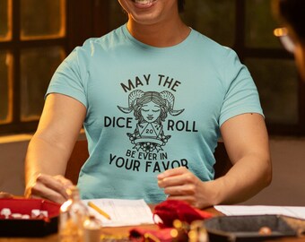 サイコロがあなたに有利に転がりますように T シャツ | おもしろい DND ギフト