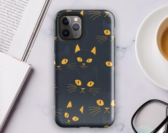 黒猫のクラウダー 携帯ケース | iPhone 15/14/13/12/11+ Pro Max Mini | 魔女のギフト