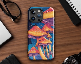 サイケデリック マッシュルーム 携帯ケース | iPhone 15/14/13/12/11+ Pro Max Mini